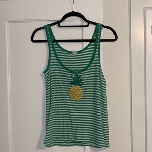 JCrew Pineapple Tank Top
